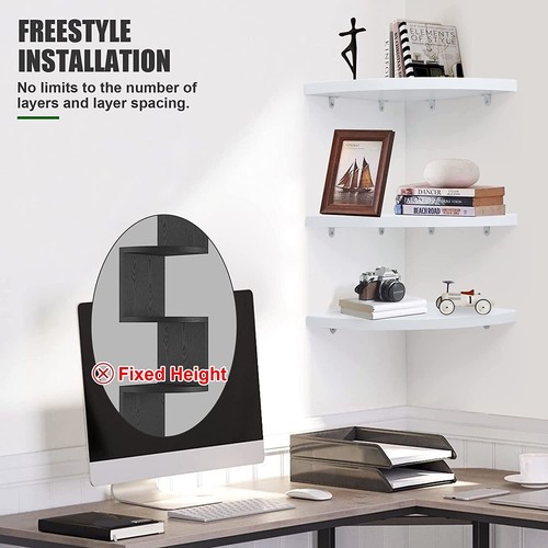 Pack floating white corner - 3,
