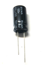 3X 100UF 100V ELNA CONDENSATORE ELETTROLITICO  105° D.12,5XH.21 JAPAN N.3 PEZZI