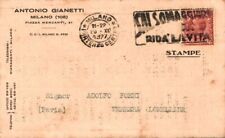 Milano Antonio Gianetti Borsa Merci  F. piccolo  spedita