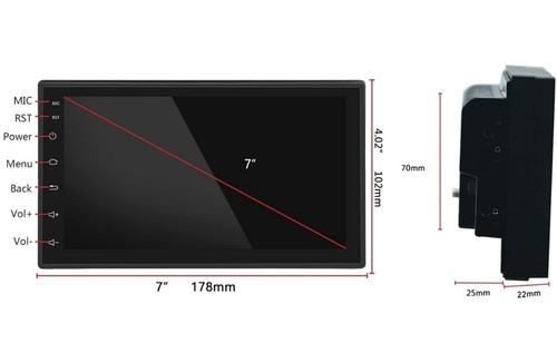 Autoradio din android 7 - 2,