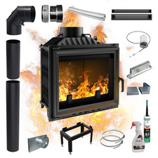 Inserto per camino KRATKI ANTEK 10kW Ø 180 Ghisa Eco Inlet SET