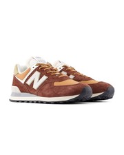  Scarpe Sneakers UOMO New Balance Suede Tessuto 574 MRR Marrone Lifestyle 