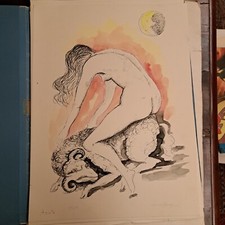 LITOGRAFIA 1985 ANNA CERUTI