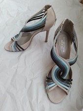 SERGIO ROSSI sandali n.37,5 in pelle multicolor Made in Italy