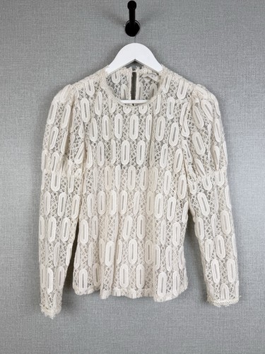Top pizzo panna vivicr - top,