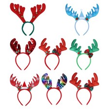  8 Pcs Cerchietto Corna Renna Fasce Per Le Vacanze Accessori Capelli Festivi