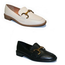 Scarpe Donna Mocassino Comodo Tacco 3 cm Francesine Moda D94