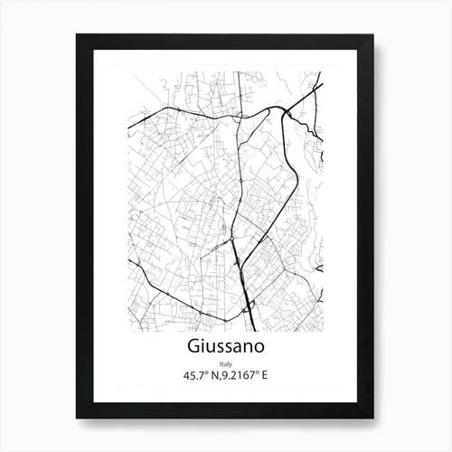 Giussano italy minimalist - minimalist, map