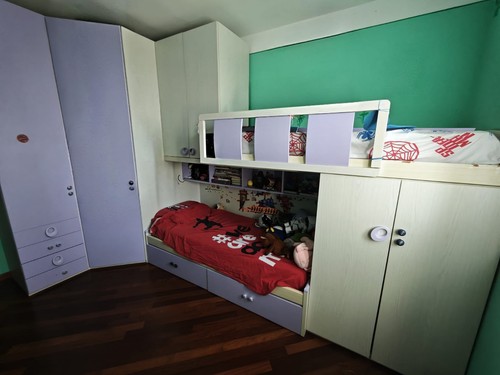 Cameretta ponte lilla beige - cameretta,