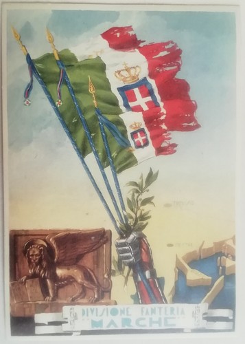Cartolina divisione fanteria - cartolina,