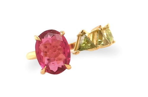 Anello oro kt con - anello, in