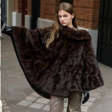 Mantello donna mantello visone