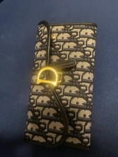 Mini portafoglio Dior blu