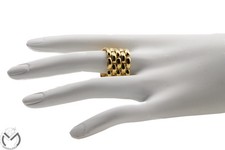 Anello in oro giallo 18 kt 750 maglia morbida -719/ST-