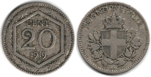 Italia centesimi 1919 - centesimi,,