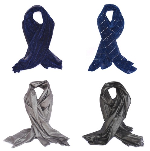Stola sciarpa scialle lurex - sciarpa,