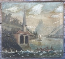 Suisse Lac Leman Peinture Art