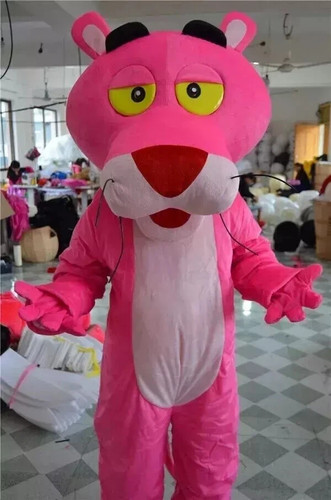 Costume mascotte pantera - , rosa