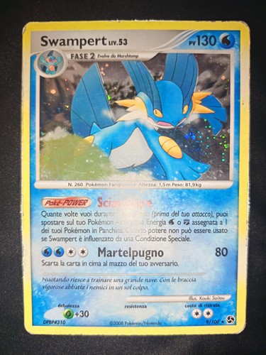 Carta pokemon swampert - pokemon,