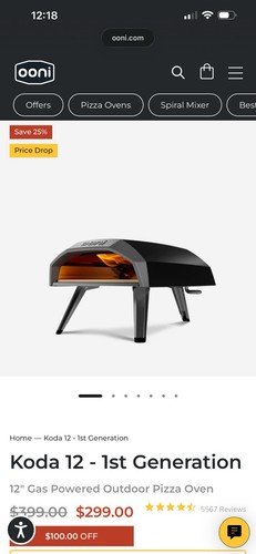 Forno pizza gas ooni - gas, 12
