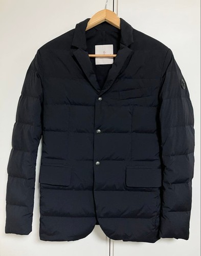 Moncler down jacket with - jacket, black