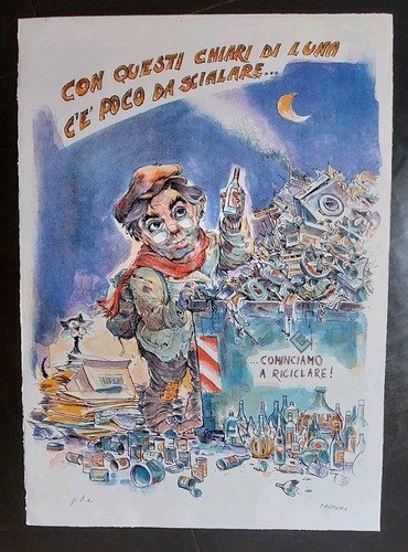 Litografia alberto fremura - p.a,
