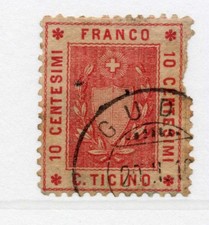 SVIZZERA - CANTON TICINO - Local Revenue Francobolli Fiscali Franco 10 c.
