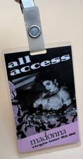 MADONNA 1985 PASS BACKSTAGE