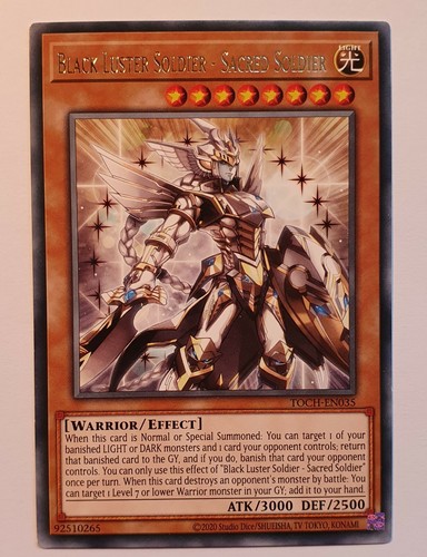 Yugioh soldato lucentezza nera - soldato,
