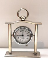 Orologio da tavola in argento 925 Del Conte argenteria