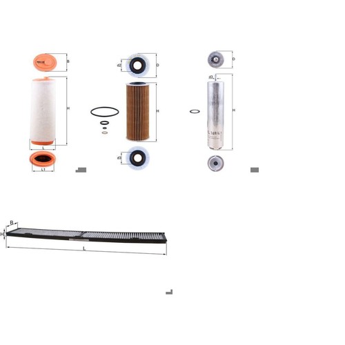 Set filtri knecht adatto - filtri,
