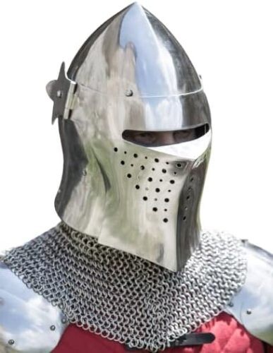 Elmetto barbuta italiano con