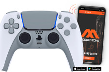Controller Modded PRO personalizzato Smart Rapid Fire bianco/grigio compatibile con PS5 FPS