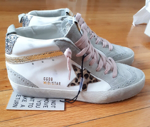 Golden goose mid star - star, white