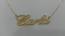 COLLANA IN ORO 18KT 750 CON NOME PERSONALIZZABILE TUTTI I NOMI POSSIBILI