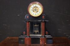 Imponente orologio / tavolo / tavola / marmo nero / rosso / pendolo mercurio