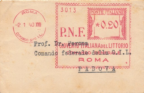 Italia 1940 busta affrancatura - italia,