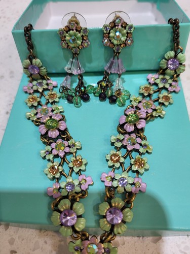 Collana vintage set orecchini - set,