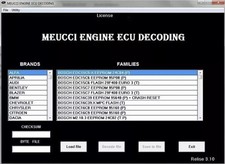 Software ECU Immo Off Decodifica ECU Immo Reset Virgin  Multimarca MEUCCIV3.1