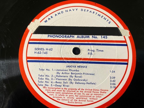 Armed forces jascha - armed, heifetz