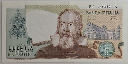 2000 lire galileo - lire,
