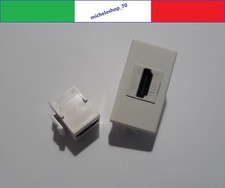 presa HDMI F/F compatibile per bticino matix bianco