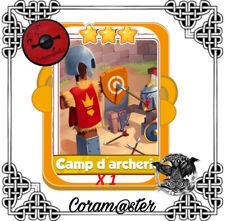 camp d'archerie X 1 carte set chevalier coin master