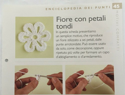 Scheda tecnica punti uncinetto - tecnica,
