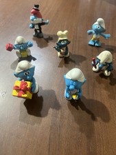 Lotto 7 puffi vintage Schleich