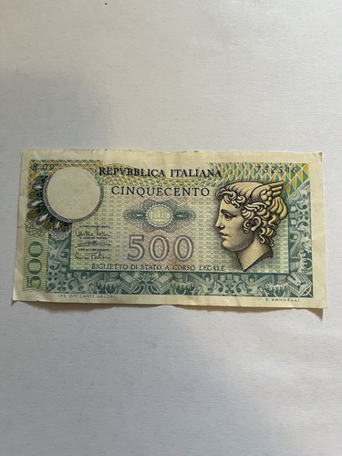 Banconota 500 lire - banconota, mercurio