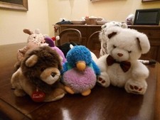 peluche leone (trudi) orso gatto foche pinguino tigre 