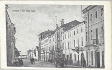 Lonigo - Via della Fiera - Viaggiata  1918 per Zona di Guerra Animata Vicenza