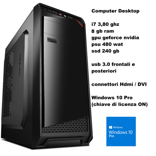 Desktop computer lavoro i7 - computer,