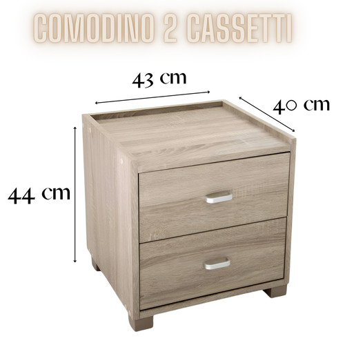 Comodino camera letto con - letto, 2